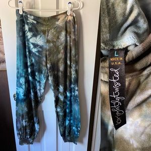 Brightly Twisted Tye Dye Lounge Pants